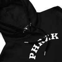 Image 2 of PHRZK Premium Eco Hoodie "White on Black"