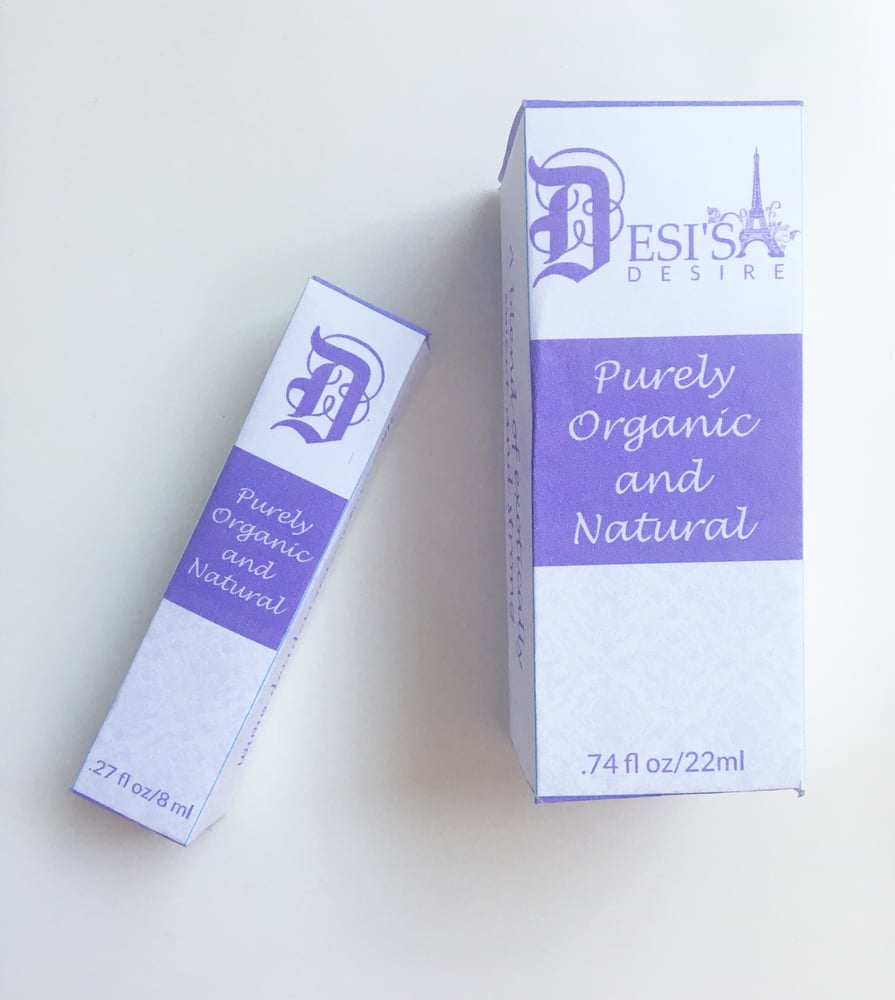 Image of BUY ONE GET ONE TRAVEL SIZE FREE! Desi’s Desire Organic Perfume 1 oz Roll-On