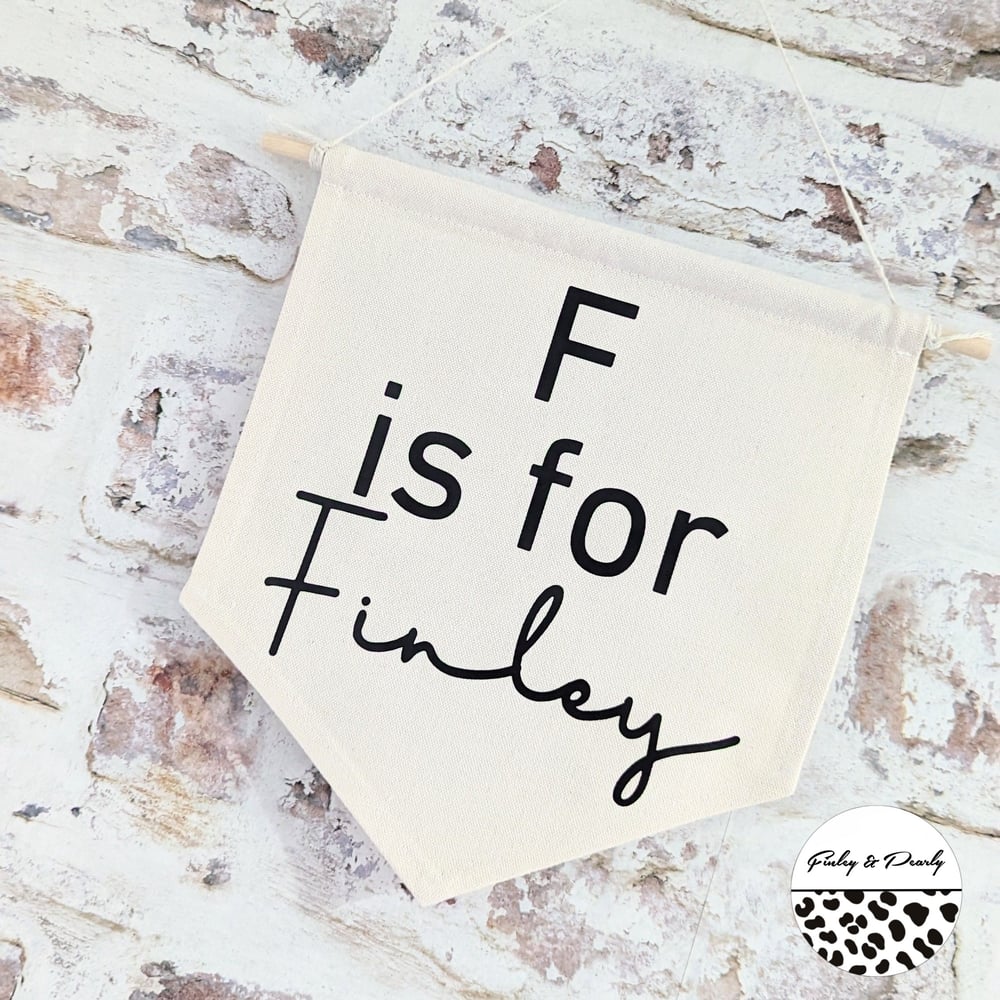 NURSERY DECOR: Name Banner