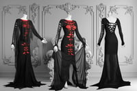 Image 2 of Red Morticia Dress