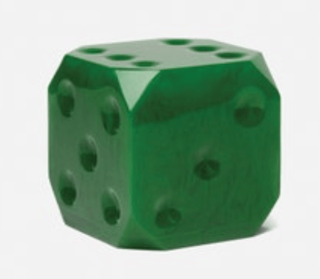 Image of Green Dice Bookends 
