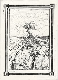 Image 1 of "Spectrum's True Gaze" - Original Lino Print