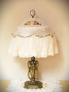 Champagne Victorian Lampshade (Handmade)