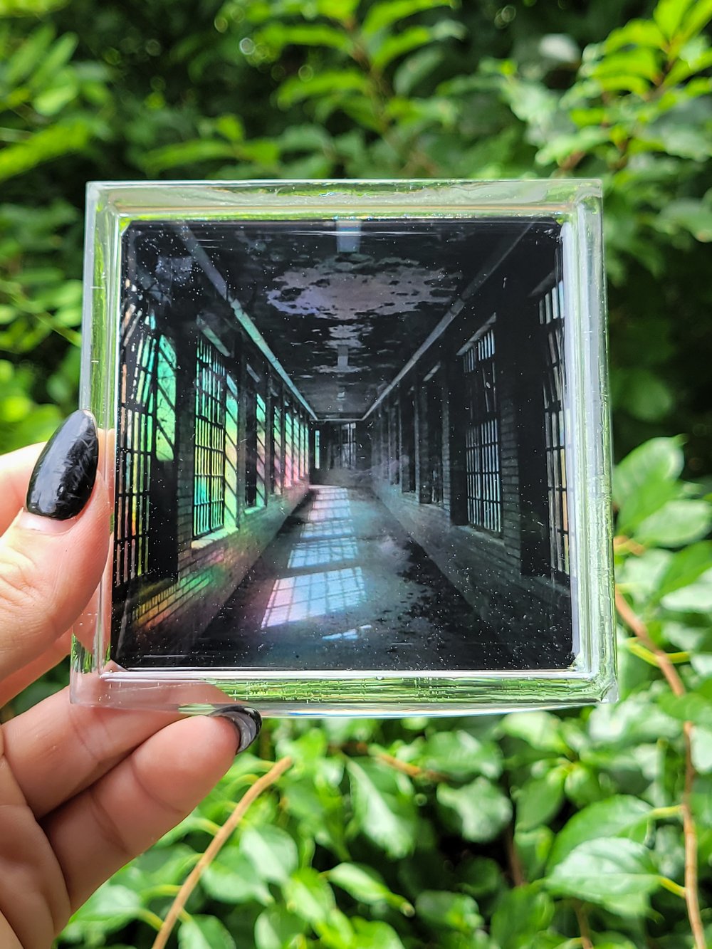 Image of Holographic Corridor Square Coaster