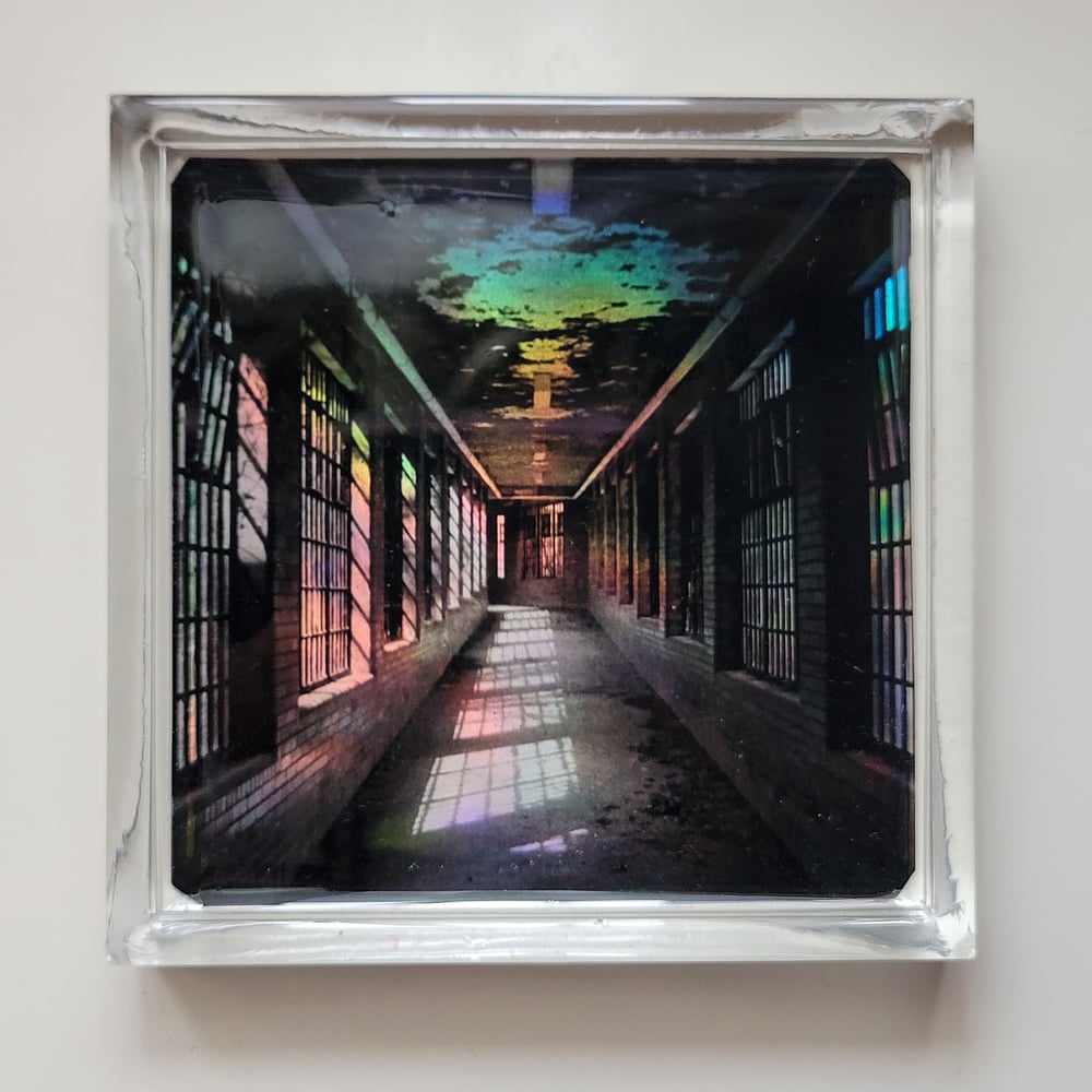 Image of Holographic Corridor Square Coaster