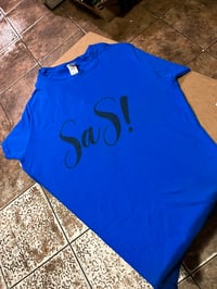 Image 4 of Royal Blue Women Stretch SaS T-shirt (Lady#1) 