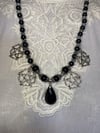 Upcycled Vintage Witchy with Black Teardrop and Pentagrams by Ugly Shyla 