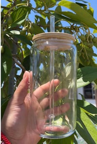 16 oz Clear Sublimation Glass can