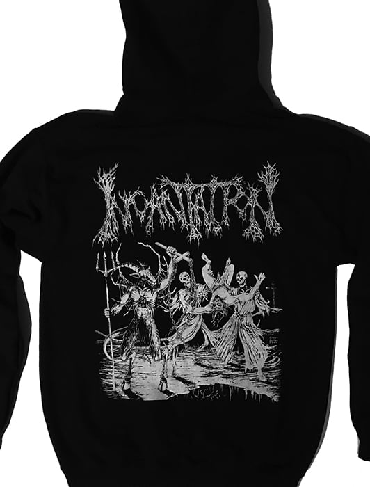 Image of Incantation " Blasphemous Cremation " Hooded Sweatshirt