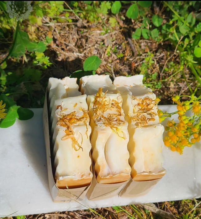 Wildflower Wishes Herbal Dandelion & Turmeric Cold Process Soap