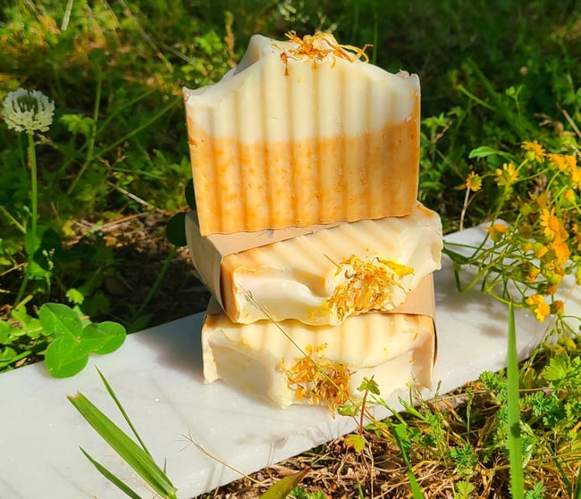 Wildflower Wishes Herbal Dandelion & Turmeric Cold Process Soap