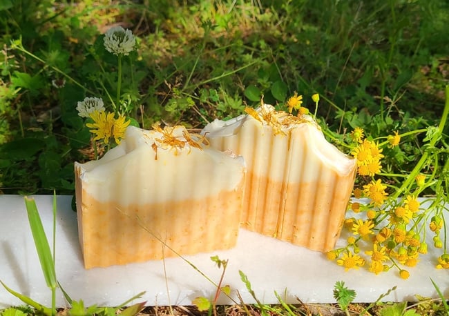 Wildflower Wishes Herbal Dandelion & Turmeric Cold Process Soap