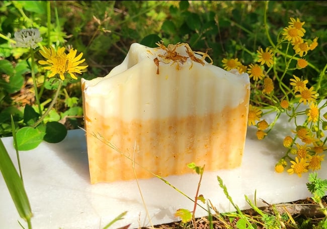 Wildflower Wishes Herbal Dandelion & Turmeric Cold Process Soap