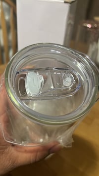 Image 4 of 25oz Sublimation Clear Glass Tumbler
