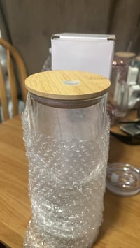 Image 3 of 25oz Sublimation Clear Glass Tumbler