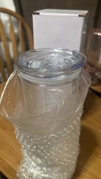 Image 5 of 25oz Sublimation Clear Glass Tumbler