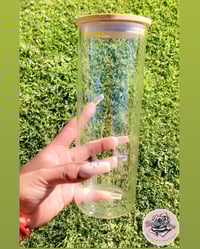 Image 1 of 25oz Sublimation Clear Glass Tumbler