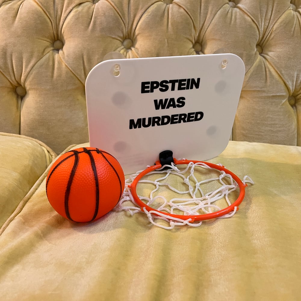 Epstein Was Murdered Mini Basketball Hoop