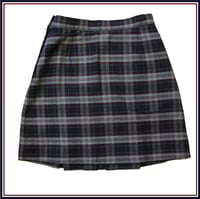 Image 3 of Senior Girls Navy/Maroon Tartan Skirt - $57.75