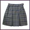 Junior Girls Navy/Grey Tartan Skirt 