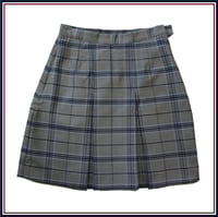 Image 2 of Junior Girls Navy/Grey Tartan Skirt - $57.75