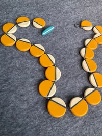 Image 2 of NEW Mustard circles necklace 