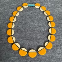 Image 1 of NEW Mustard circles necklace 