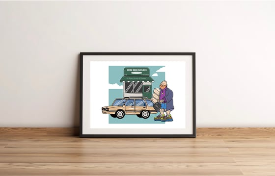 Image of A3 sized Action Bronson Baklava Print
