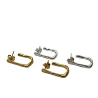 Image 3 of Mae Small hoop earrings