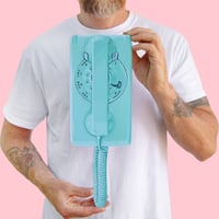 Image 2 of Aqua Rotary Phone plaque