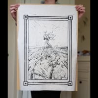 Image 2 of "Spectrum's True Gaze" - Original Lino Print
