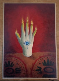 Image 1 of Hand of Glory hand embellished print