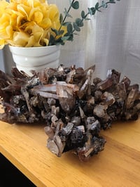 Image 1 of 6lb Rare Hematite Smoky / Rose Quartz Crystal Specimen