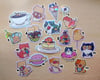 Cats and Sweet Snacks Stickers