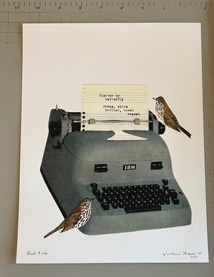 Image of Beat Birds. Limited edition collage print.