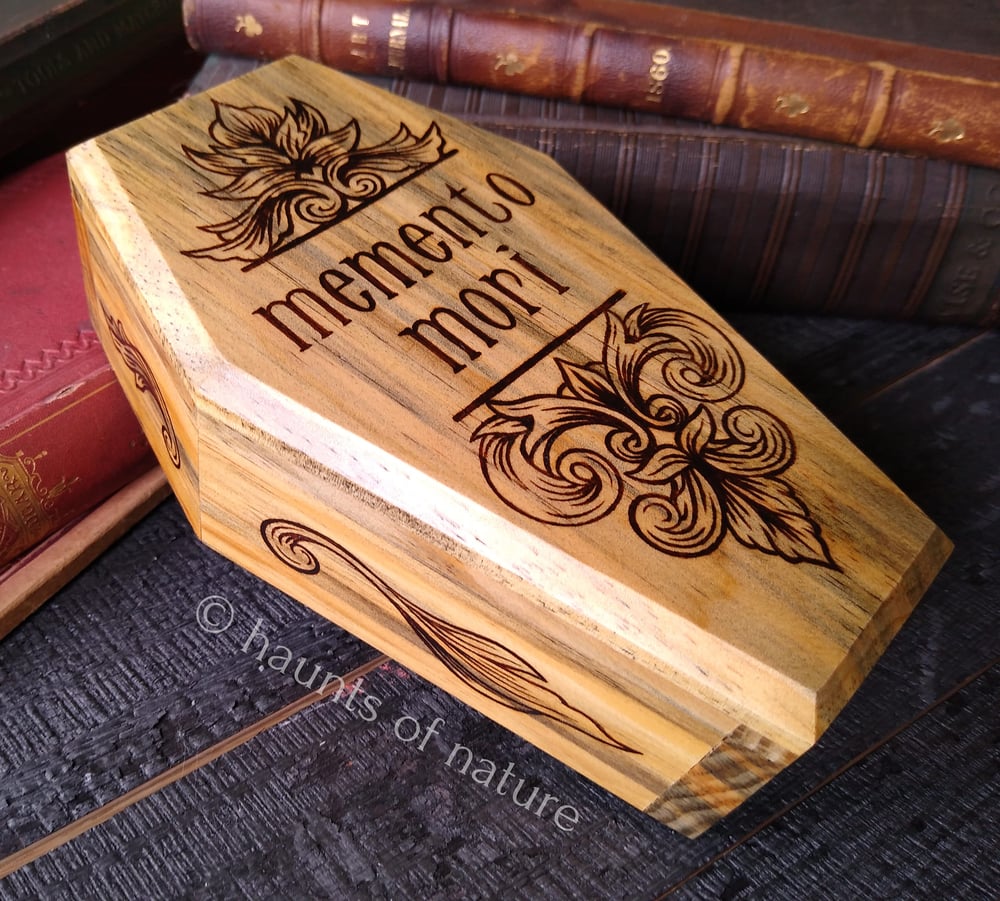 "Memento Mori" Coffin Trinket Box