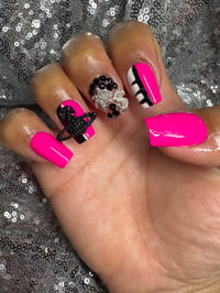 Image 12 of I’m  about that life short square gel press on Nails  