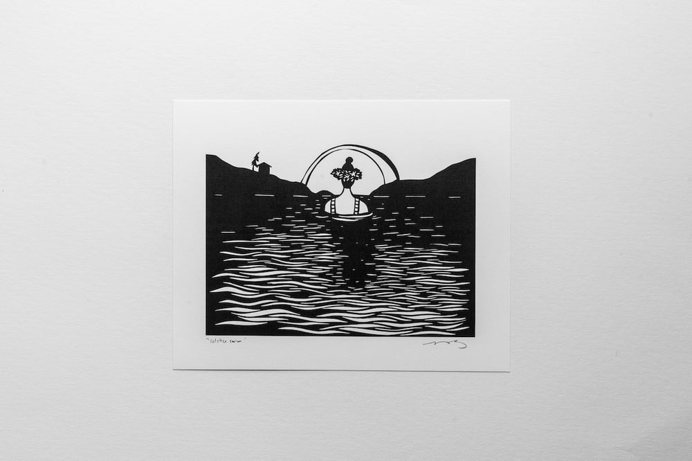 Image of "Solstice Swim" 8x10" print