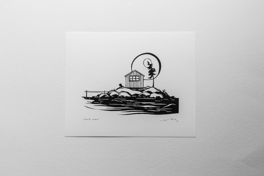 Image of "Island Cabin" 8x10" print