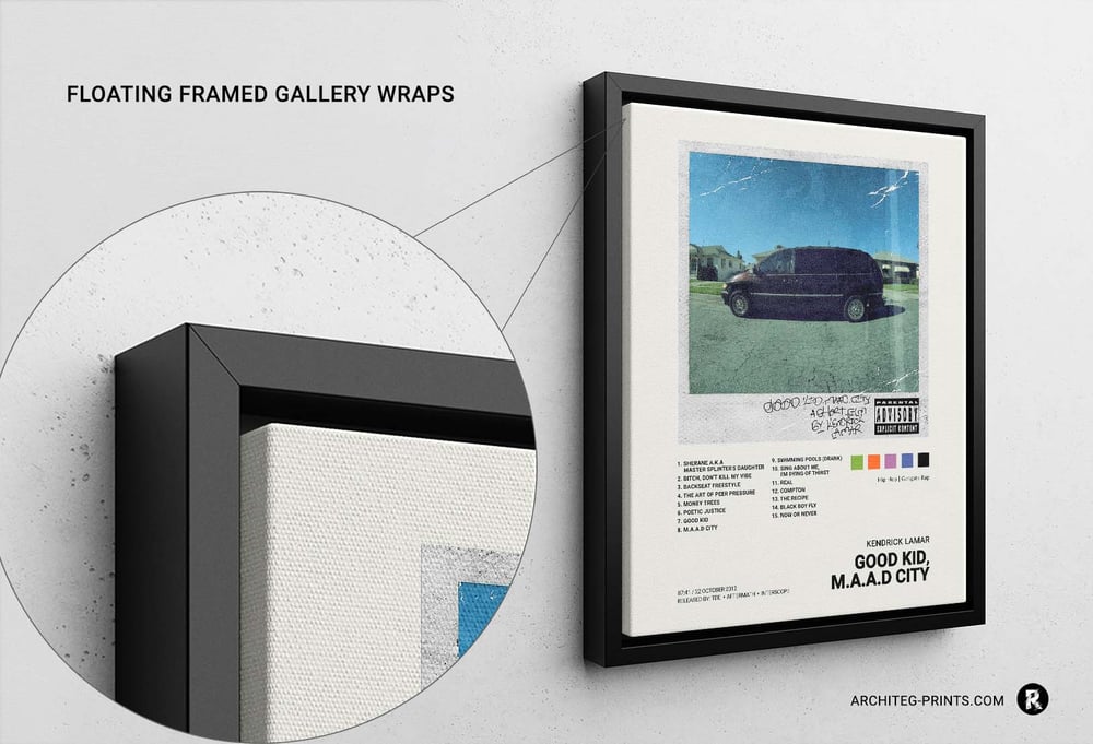 Kendrick Lamar - good kid m.A.A.d city Album Cover Poster
