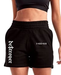 Image of " $treet Runner " Women's Fleece Jogger Shorts