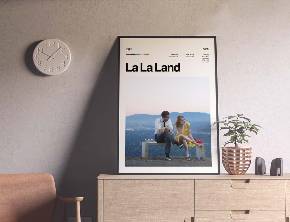 La La Land - Ryan Gosling, Emma Stone Movie Poster