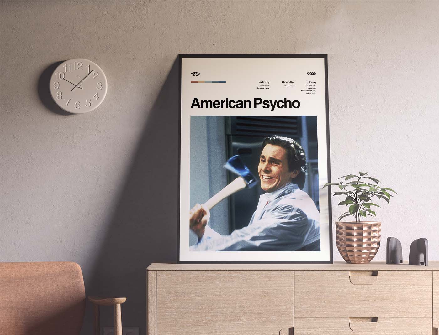 American Psycho Christian Bale Movie Poster Print Architeg Prints   American Psycho   Christian Bale Movie Poster 2 