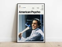 Image 1 of American Psycho - Christian Bale Movie Poster Print