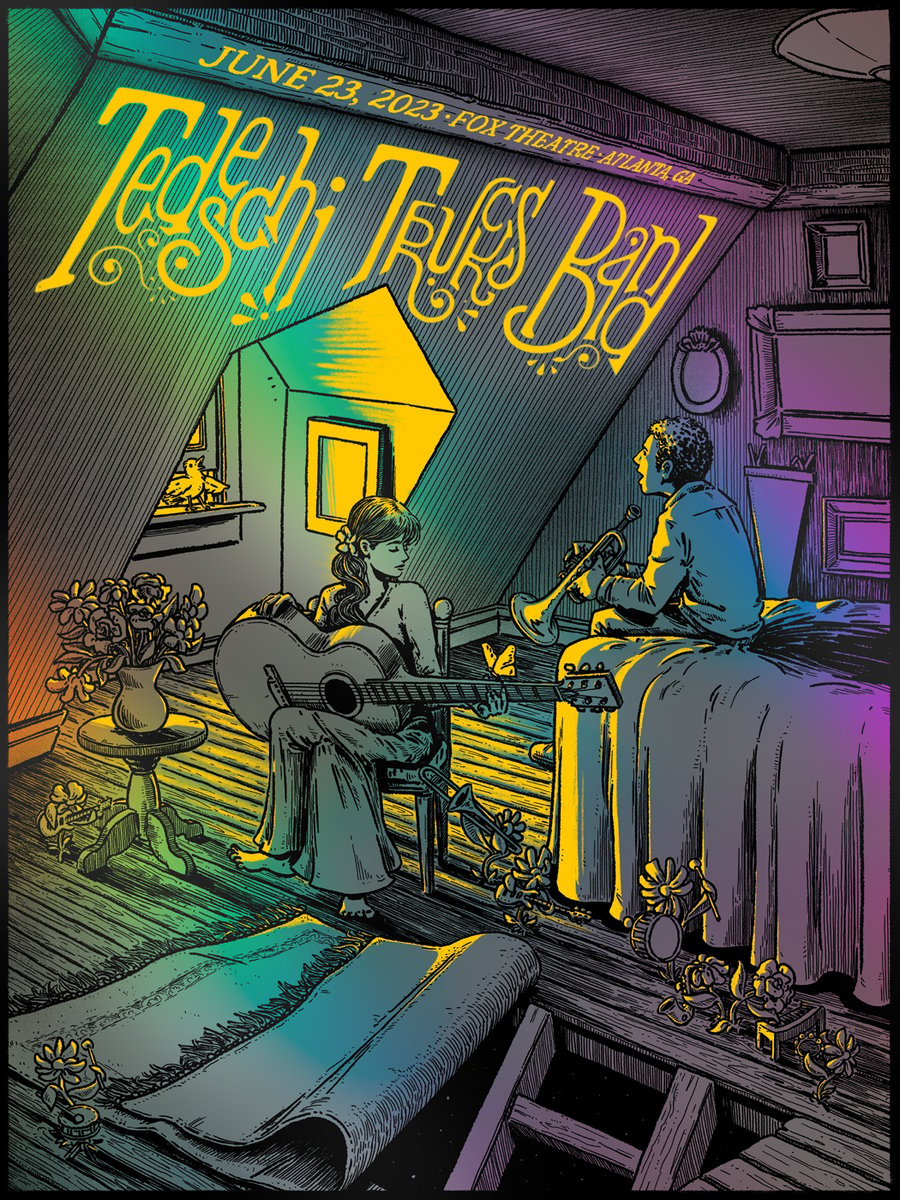Image of Tedeschi Trucks Band - Atlanta 2023 - Night 1 - Rainbow HolFoil