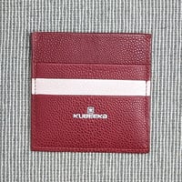 Image 1 of Square CARD Holder - Bordeaux 