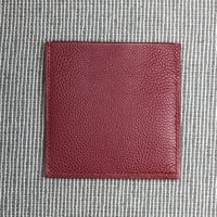 Image 2 of Square CARD Holder - Bordeaux 