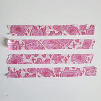 Image 2 of "Pink Retro" Washi Tape
