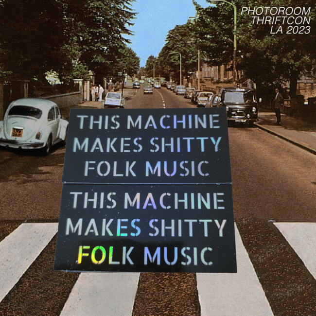 295. Folk Music Sticker