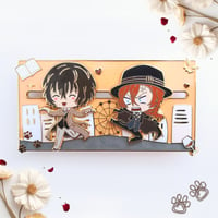 Dazai & Chuuya Sliding Enamel Pin